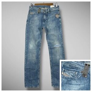 Diesel Kids Safado Straight Leg Jeans Youth Boy 14 Zip Fly Distressed Unique SP5